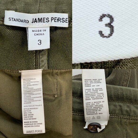 James Perse Standard Soft Drape Utility Pant 3 US/L Smoky Green - Picture 6 of 13